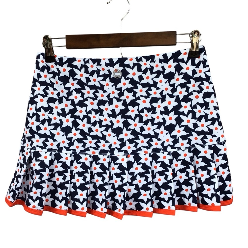 40 Lime Floral Athletic Skort - Picture 3 of 7